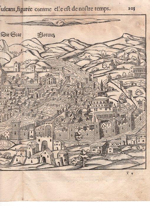 Italië - Firenze; Cosmographia Universalis, Sebastian, Boeken, Atlassen en Landkaarten