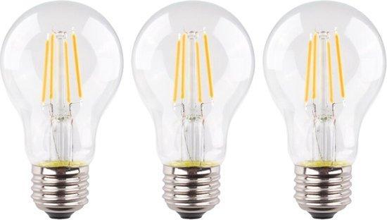 2dekans | 3 stuks Müller filament led lamp E27 4.9W 470lm, Huis en Inrichting, Lampen | Losse lampen, Ophalen of Verzenden