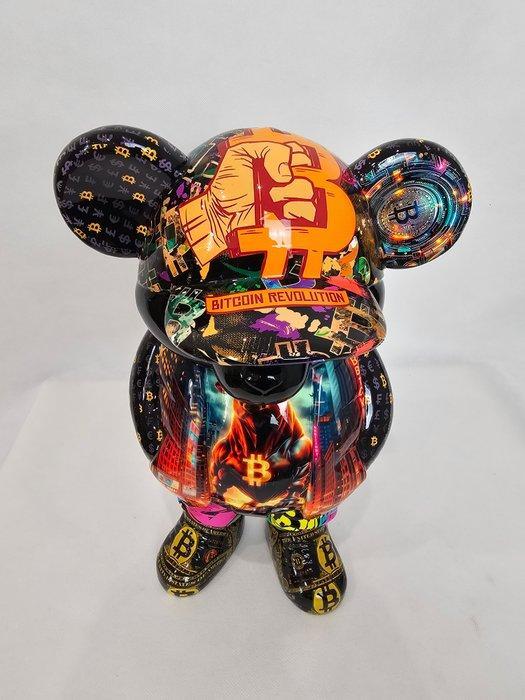 ArtBrut by Ann - AngryBear x Bitcoin, Antiek en Kunst, Kunst | Designobjecten