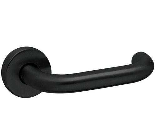 Deurklink op rozet UNO zwart, Doe-het-zelf en Bouw, Hang- en Sluitwerk, Klink of Kruk, Nieuw, Overige materialen