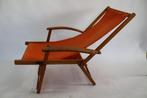 Torck - Chaise pliante - Bois, Toile - Chaise de plage