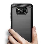 Xiaomi Poco X3 Pro Hoesje - Carbon Fiber Textuur Shockproof, Verzenden