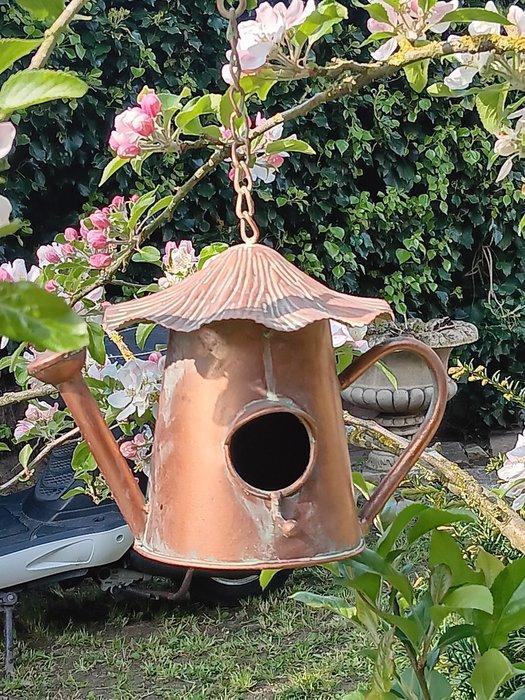 Vogelkooi (2) - metaal koperkleur, Antiek en Kunst, Curiosa en Brocante