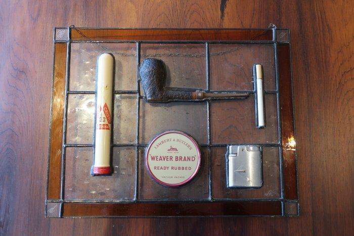 Reclamebord - Glas, Metaal, Antiek en Kunst, Curiosa en Brocante