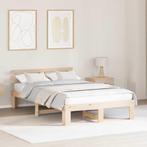 vidaXL Bedframe met hoofdbord 120x200 cm Massief Grenen Hout, Verzenden, Nieuw