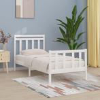 vidaXL Cadre de lit Blanc Bois de pin massif 90x200 cm