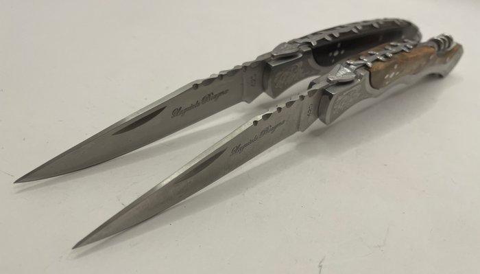 Laguiole - Bougna - Tafelmes - Laguiole Baroque zakmessen of, Antiek en Kunst, Antiek | Keukengerei