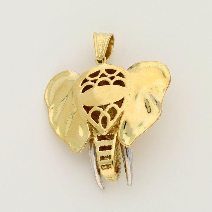 Hanger - 18 karaat Geel goud, Witgoud Diamant (Natuurlijk) -, Bijoux, Sacs & Beauté, Bijoux anciens