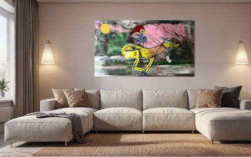 V. Cox - Test Drive - XXL · No Reserve, Antiek en Kunst, Kunst | Schilderijen | Modern