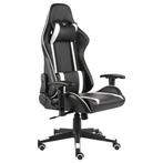 vidaXL Gamestoel draaibaar PVC wit, Huis en Inrichting, Stoelen, Verzenden, Nieuw