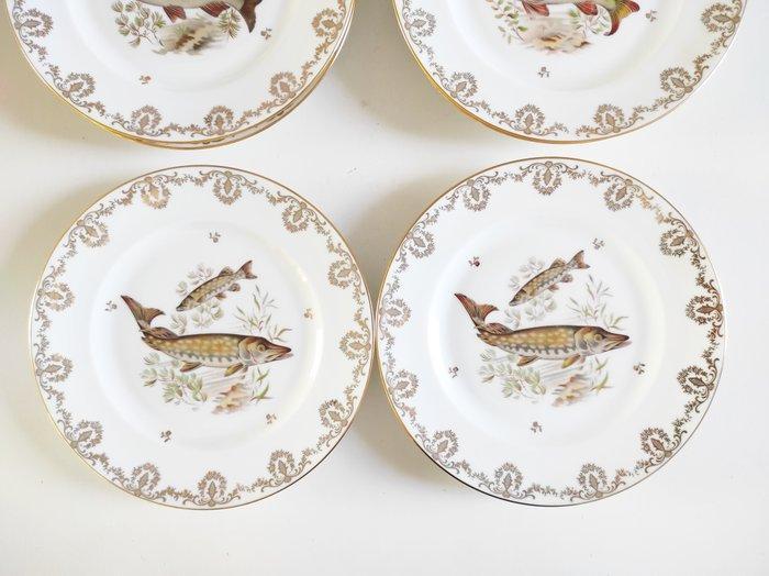 Limoges - Tafelservies (12) - vissen - Porselein, Antiek en Kunst, Antiek | Meubels | Tafels