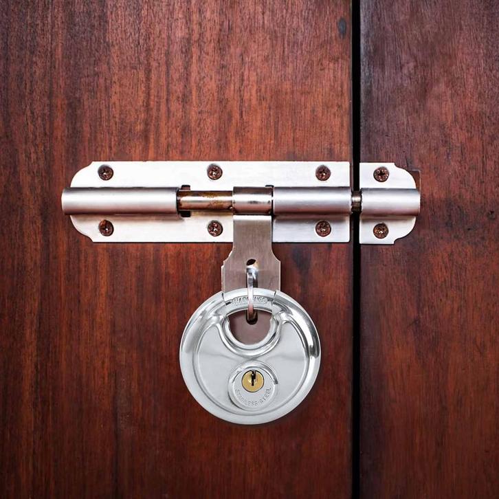 vidaXL Discusloten met sleutels Zilver Roestvrij staal, Doe-het-zelf en Bouw, Hang- en Sluitwerk, Nieuw, Verzenden