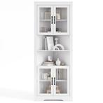 2dekans | coast Hoekkast Wit – 66 x 35 x 171 cm – Smalle, Ophalen of Verzenden, Nieuw