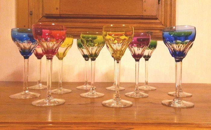 Val Saint Lambert - Wijnglas (12) - Kristal, Antiek en Kunst, Antiek | Meubels | Tafels