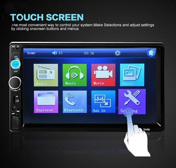 Autoradio Full HD auto radio 7 inch 2 DIN bluetooth USB MP5