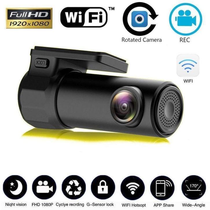Dashboardcamera nachtzicht dash cam dashcam + WIFI FULL HD, Auto diversen, Dashcams, Nieuw, Verzenden