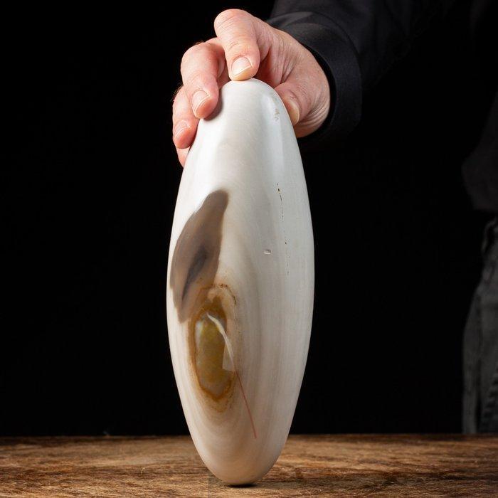 Mooie Agaat Ovaal (Shiva Lingam-vorm) - Hoogte: 230 mm -, Verzamelen, Mineralen en Fossielen