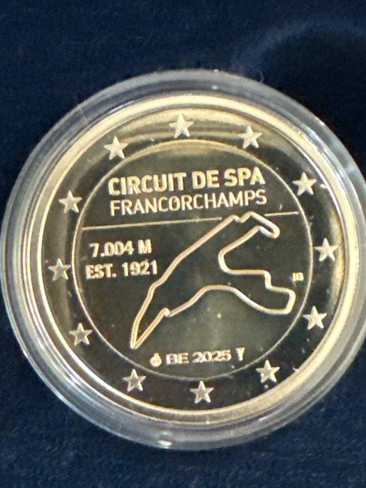 België. 2 Euro 2025 Circuit de Spa Francorchamps Proof, Postzegels en Munten, Munten | Europa | Euromunten