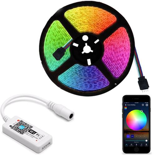 LEDStrip RGB - 10 meter - complete set - type 5050 - 30 Led, Maison & Meubles, Lampes | Autre, Envoi