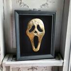 Lijst- 23-karaats gouden Scream-maskerkunstwerk  - verguld, Antiek en Kunst