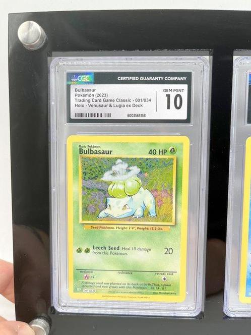Pokémon - 3 Graded card - Bulbasaur, Squirtle & Charmander -, Hobby en Vrije tijd, Verzamelkaartspellen | Pokémon