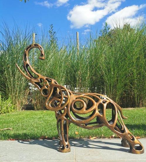 Sculpture, Moderne Olifant - 57 cm - Bronze, Antiek en Kunst, Curiosa en Brocante