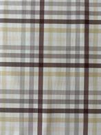 Tissu exclusif Panama 100% coton, motif tartan écossais,