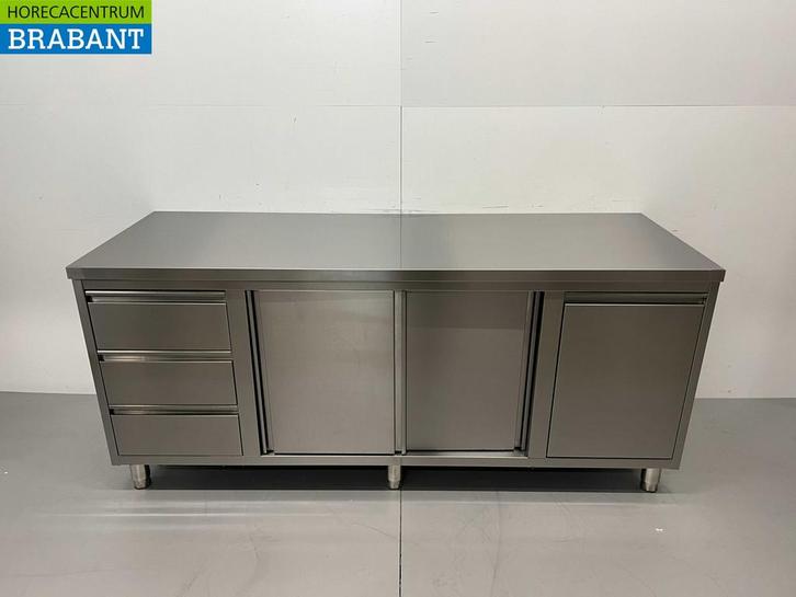 Armoire de travail en acier inoxydable Table de travail 2, Zakelijke goederen, Horeca | Overige, Verzenden