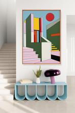 Alejandro Gonzalez - Arquitecturas Geométricas 107 - XL -, Antiek en Kunst, Kunst | Schilderijen | Modern