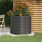 vidaXL Plantenbak 80x80x68 cm gepoedercoat staal, Tuin en Terras, Verzenden, Nieuw