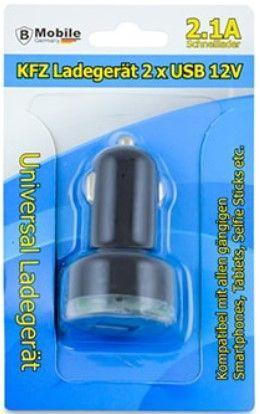 Mobile Germany Dual USB Car Charger 12V-Zwart (Diversen), Doe-het-zelf en Bouw, Elektriciteit en Kabels, Ophalen of Verzenden