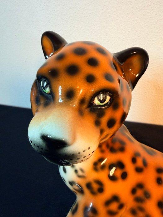 Hispania - Beeld, luipaard welp - 25 cm - Keramiek - 1985, Antiek en Kunst, Antiek | Glaswerk en Kristal