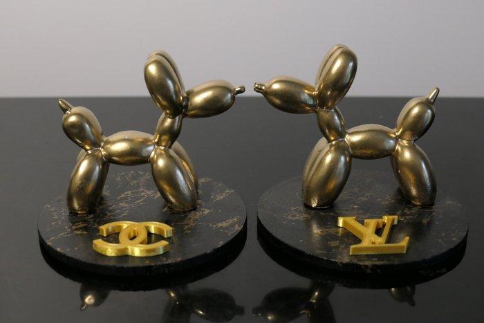 RichART - Lot de 2 balloon dog version Chanel et Louis, Antiek en Kunst, Kunst | Designobjecten