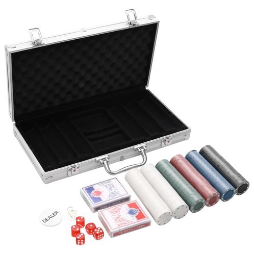 vidaXL 300-delige Pokerset 4 g, Hobby en Vrije tijd, Gezelschapsspellen | Kaartspellen, Nieuw, Verzenden