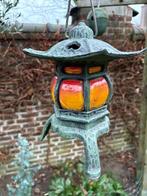 Pagode - Lantaarn - Gietijzer - glas - dr, Antiek en Kunst