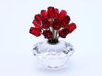 Figure - Swarovski - Vaas met 15 Rode Rozen (Boxed +