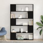 vidaXL Boekenplank Zwart Eiken 100x24x155 cm Gelaagd Hout, Verzenden, Nieuw
