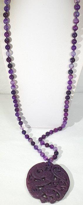 Paars ametist en Tibetaanse beschermamulet - Draai en Fenix, Antiek en Kunst, Antiek | Boeken en Manuscripten