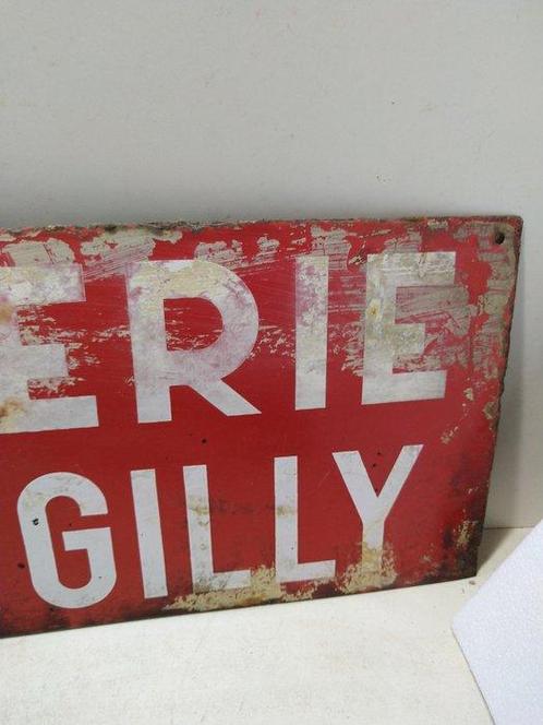 Plaque émaillée - imprimerie Gérard Gilly - Émail, Antiek en Kunst, Antiek | Wandborden en Tegels