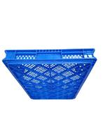 Stapelkrat 600x400x50mm geperforeerd blauw nieuw, Doe-het-zelf en Bouw, Kratten en Dozen, Ophalen of Verzenden, Nieuw