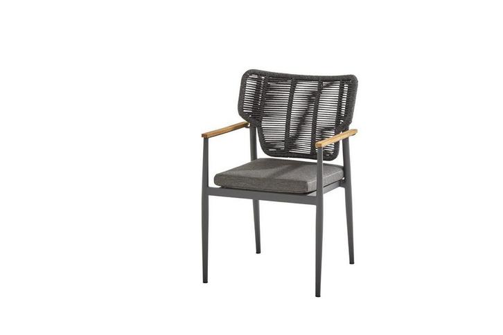 Taste by 4 Seasons Arturo tuinstoel met teak armleuningen |, Tuin en Terras, Tuinsets en Loungesets