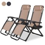 2eChoix | Novitaa Chaise longue pliable Duoset - Réglable -, Tuin en Terras, Tuinsets en Loungesets, Ophalen of Verzenden, Nieuw