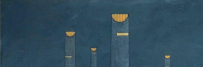 JosemicampaÑa - Pluto’s Civilization XXL - Acrilic on Canvas, Antiek en Kunst, Kunst | Schilderijen | Modern