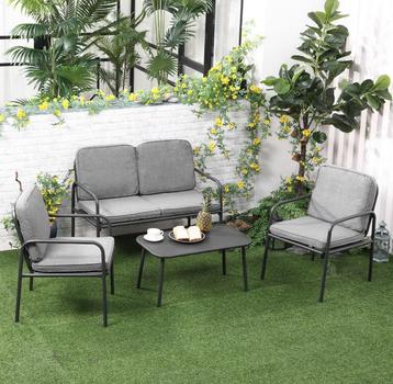 Loungeset / tuinset - tuinbsank, stoelen en tafel - beschikbaar voor biedingen