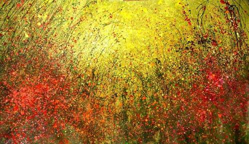 Waldemar Zwoliski - Dancing Fields XXL, Antiek en Kunst, Kunst | Schilderijen | Modern