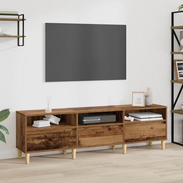vidaXL TV Kast met lade Oud hout 150 x 30 x 44.5 cm Bewerkt, Verzenden