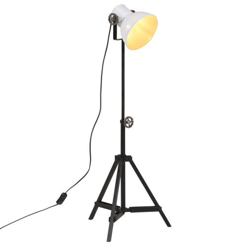 vidaXL Vloerlamp 25 W E27 35x35x65/95 cm wit, Huis en Inrichting, Lampen | Overige, Nieuw, Verzenden