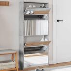 vidaXL Schoenenkast met spiegel 4-laags 63x17x134 cm, Huis en Inrichting, Kasten | Schoenenkasten, Verzenden, Nieuw