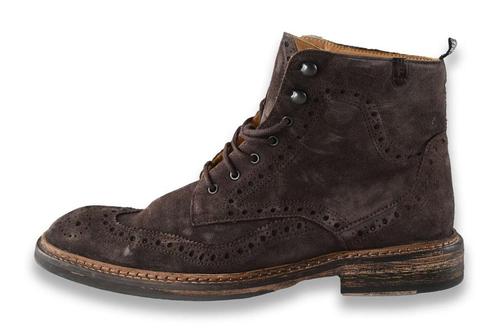 Floris van Bommel Veterboots in maat 41 Bruin | 5% extra, Kleding | Dames, Schoenen, Bruin, Zo goed als nieuw, Overige typen, Verzenden
