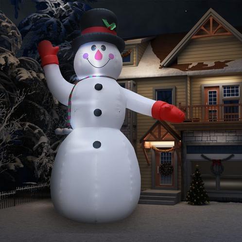 vidaXL Kerstsneeuwpop opblaasbaar met LED XXL IP44 600 cm, Diversen, Kerst, Nieuw, Verzenden